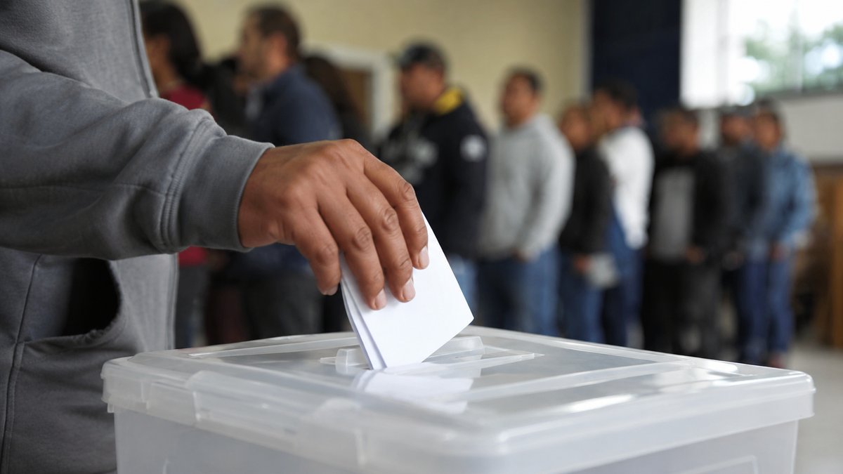 Urna de votação — eleição presidencial da Colômbia 2026