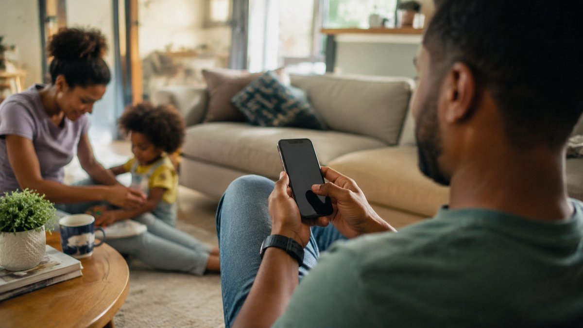 Família brasileira usando app financeiro — Novo Desenrola 2026