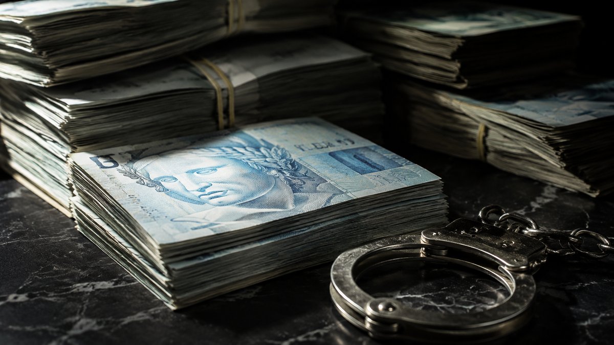 Notas de real e investigação do Banco Master
